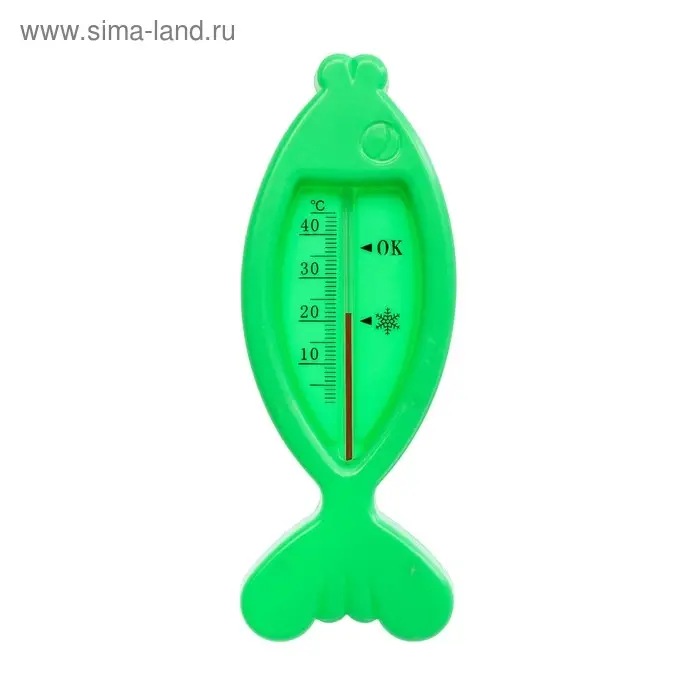 Термометр Luazon &laquo;Рыбка&raquo;, детский, для воды, пластик, 15.5 см, МИКС