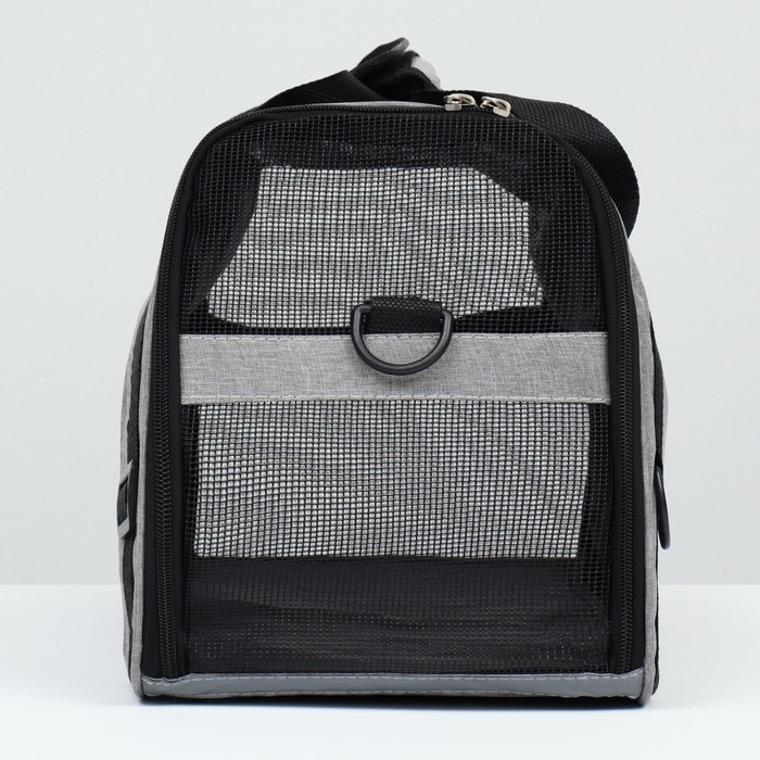 Сумка-переноска сетчатая, 42 х 21 х28 см, серая