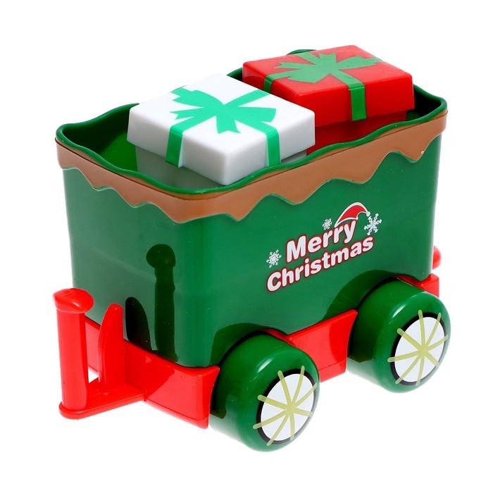 Железная дорога &laquo;Новогодний поезд&raquo;, работает от батареек