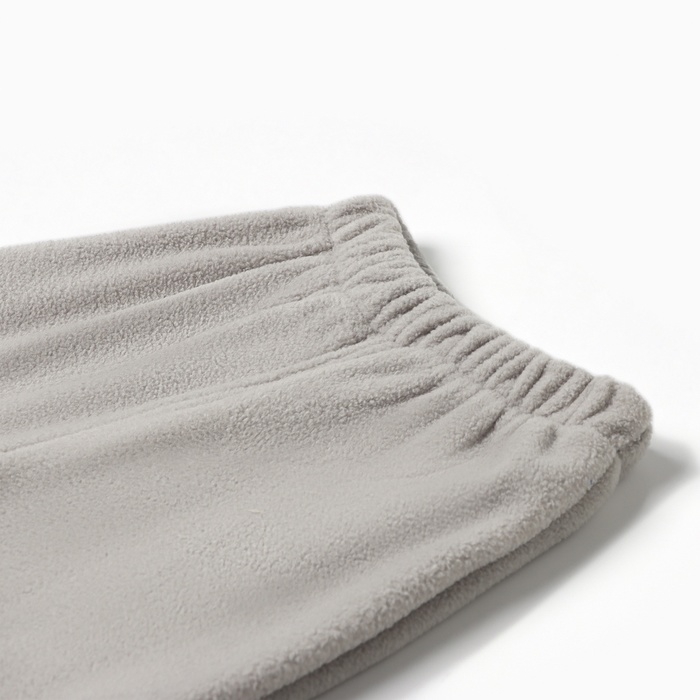 Костюм флисовый (худи и брюки) детский MINAKU: Fleece Soft, цвет графит, рост 140 см