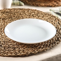 Тарелка десертная Luminarc Diwali, d=19 см, стеклокерамика, цвет белый