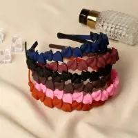 Ободок для волос "Фелиция" сердечки, 1,5 см, микс