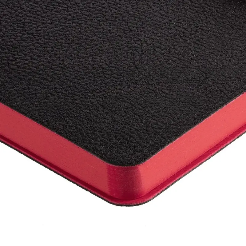 Ежедневник Boom, недатированный, черный с красным