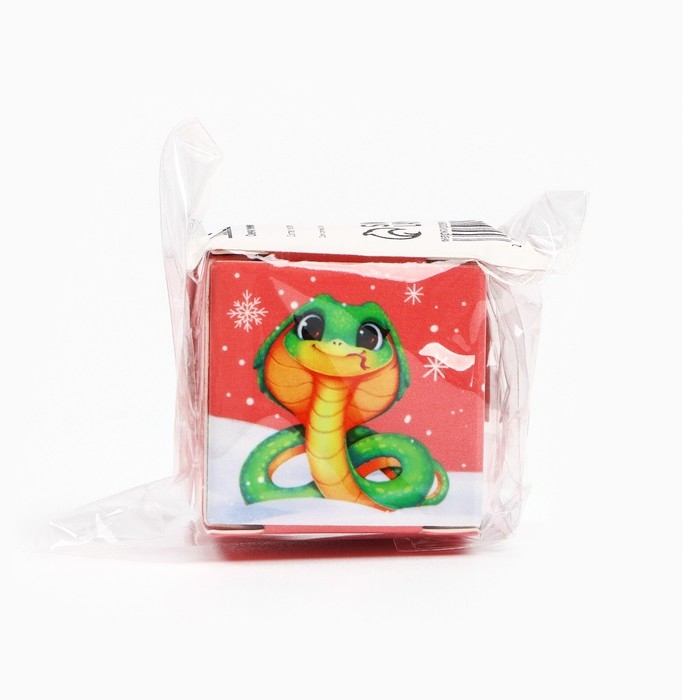 Новогодняя свеча гелевая Зима это &laquo;Новый год: Тепла и уюта&raquo;, 2,5 х 2,5 х 2,5 см