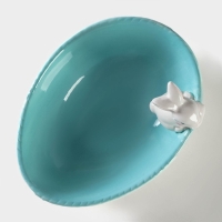 Салатник Доляна &laquo;Зайка&raquo;, 430 мл, 18&times;14&times;11 см, цвет голубой