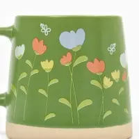 Кружка чайная керамическая &laquo;Полевые цветы&raquo;, 360 мл, ручная работа