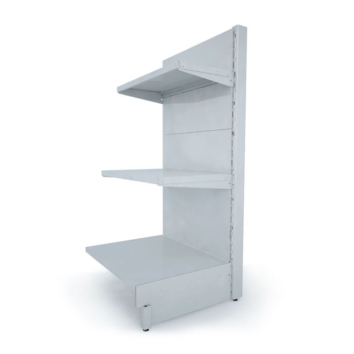 Кронштейн-полкодержатель для стеллажа, 40 см, для полки с перфорацией, цвет белый Кронштейн-полкодержатель для стеллажа, 40 см, для полки с перфорацией, цвет белый