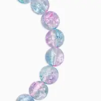 Браслет детский "Выбражулька" сахарные бусины, цвет розово-голубой