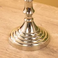 Подсвечник "Кубок" 13х13х50,5 см, алюминий, цв. Серебро