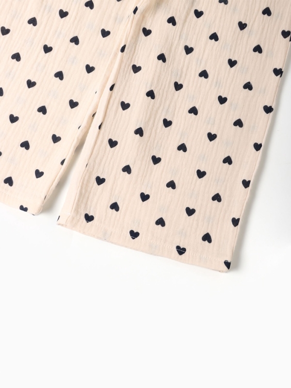 Брюки из муслина для девочки KAFTAN "Сердечки" рост 116