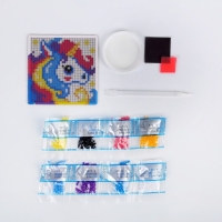 Алмазная мозаика на магните с полным заполнением для детей «Волшебный пони» Алмазная мозаика на магните с полным заполнением для детей «Волшебный пони»