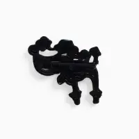 Брошь &laquo;Собачка&raquo; пудель, цвет МИКС в чёрном металле (неделимая фасовка 12 шт., цена за шт.)