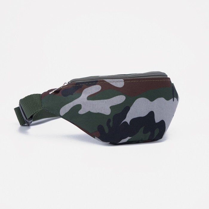 Сумка поясная детская на молнии, цвет камуфляж Сумка поясная детская на молнии, цвет камуфляж