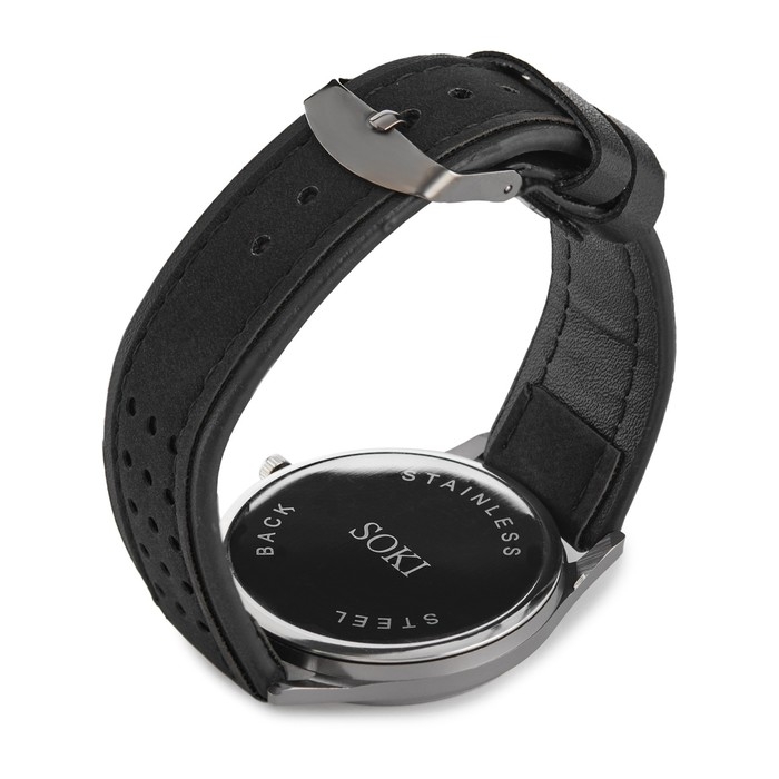 Часы наручные, d-4.2 см, ремешок l-23 см, ширина-2.2 см, светящиеся стрелки