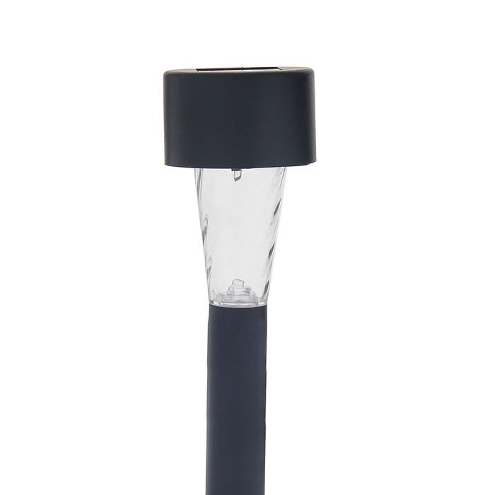 Садовый светильник на солнечной батарее &laquo;Трапеция&raquo;, 4.5 &times; 30 &times; 4.5 см, 1 LED, свечение белое