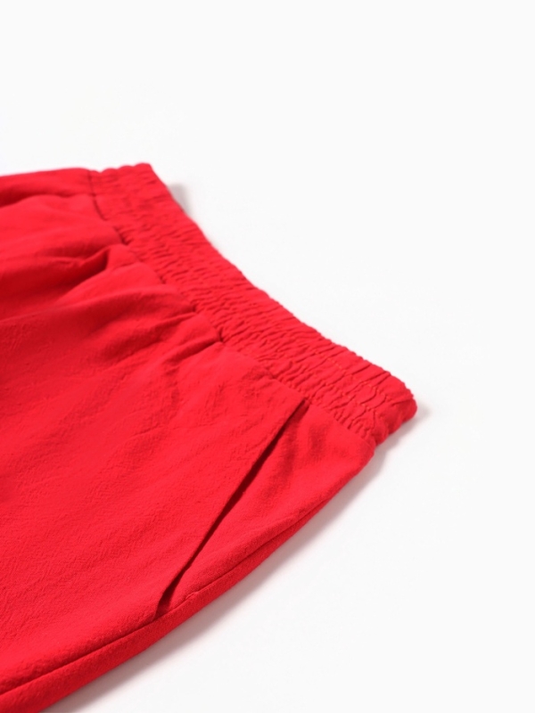 Комплект для девочки (топ и шорты) KAFTAN, р.34 (122-128), красный