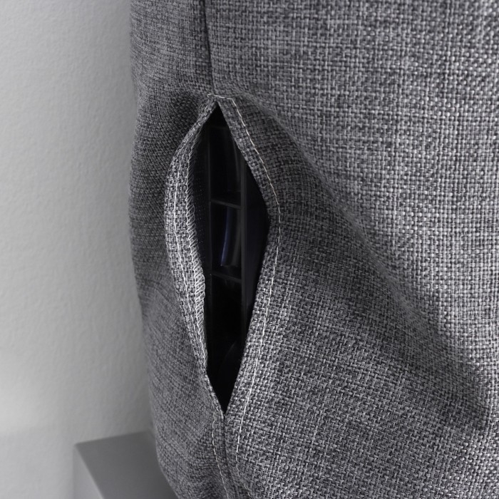 Чехол на бутыль для кулера Доляна Water, 19 л, лён, серый Чехол на бутыль для кулера Доляна Water, 19 л, лён, серый