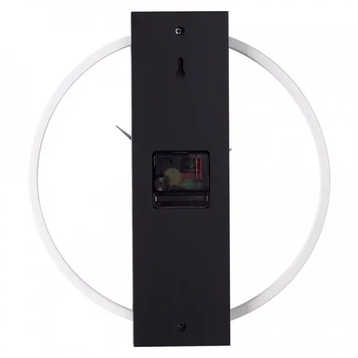 Часы настенные, интерьерные, бесшумные, d-30 см, металл с деревянным основанием