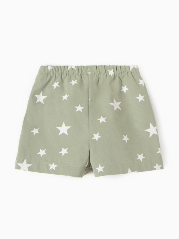 Шорты для девочки, MINAKU: Jeans Collection, цвет зелёный, рост 116 см