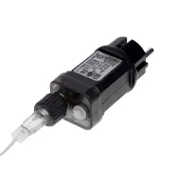 Гирлянда &laquo;Нить&raquo; 200 м роса, IP44, серебристая нить. 2000 LED, пульт, 36 В, свечение тёплое белое