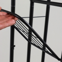 Подставка для цветов Greengo, 7 полок, 43 &times; 22 &times; 126 см, напольная, металл, чёрная