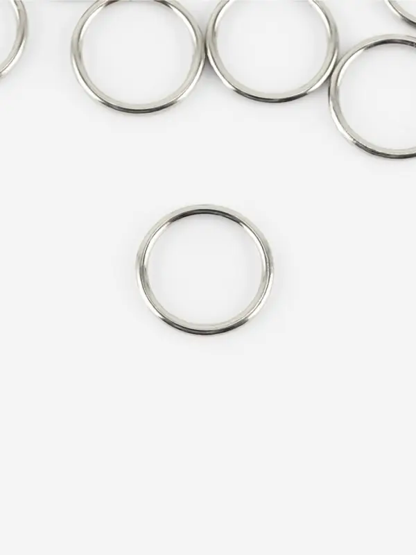 Кольцо для бретелей, металлическое, 10 мм, 20 шт., цвет серебряный