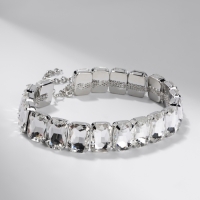 Чокер-колье &laquo;Сияние&raquo; соло, цвет белый в серебре, 36 см