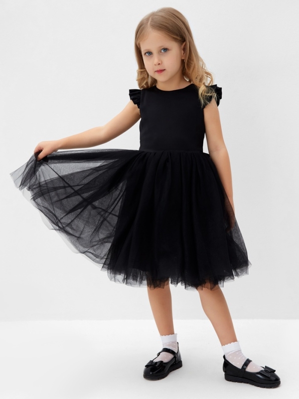 Платье нарядное детское MINAKU: PartyDress, цвет чёрный, рост 98 см Платье нарядное детское MINAKU: PartyDress, цвет чёрный, рост 98 см