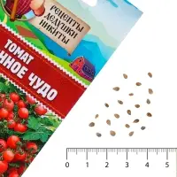 Семена Томат "Балконное чудо", ультраскороспелый, детерминантный,низкорослый, 0,1 г