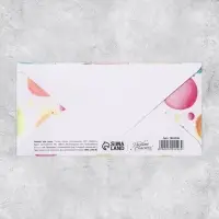 Конверт для денег &laquo;Разноцветные шарики&raquo; глиттер, 16.5&times;8 см