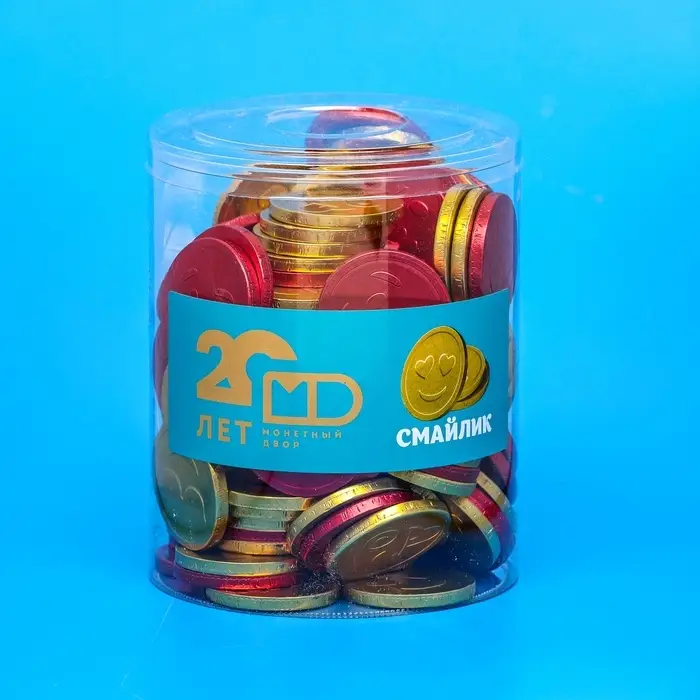 Монеты в банке &laquo;Смайлик&raquo;, 6 г