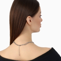 Кулон &laquo;Цепь&raquo; фламинго, цвет серебро