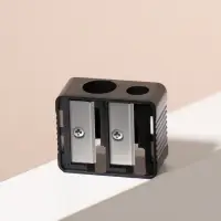 Точилка косметическая, двойная, чёрная