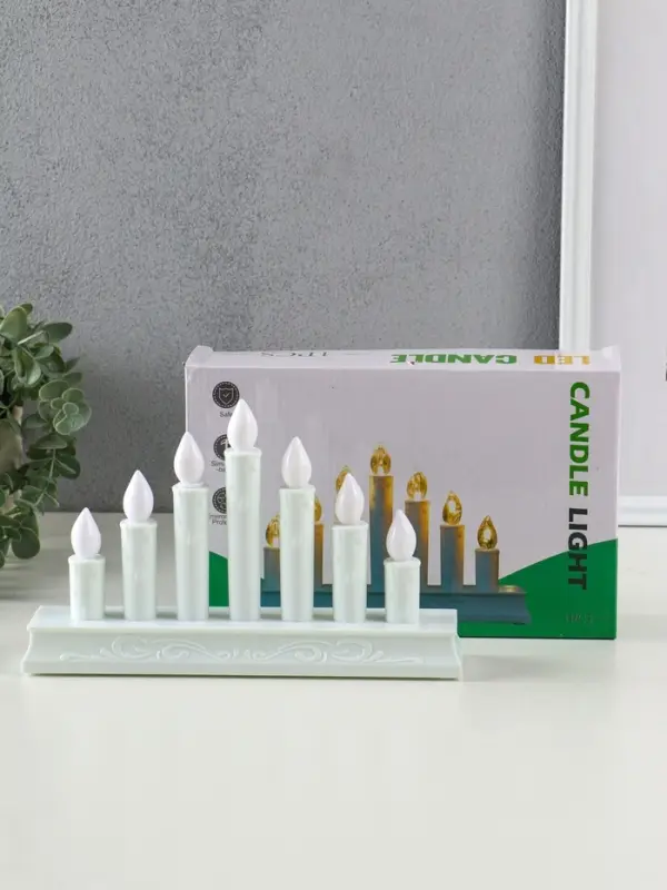 Светодиодная свеча LED RISALUX &laquo;Семь свечей&raquo; 3хAAA белый 23,7х5х15 см
