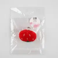 Игольница-кольцо &laquo;Клубника&raquo;, 4.5&times;4.5&times;4 см, красная, зелёная