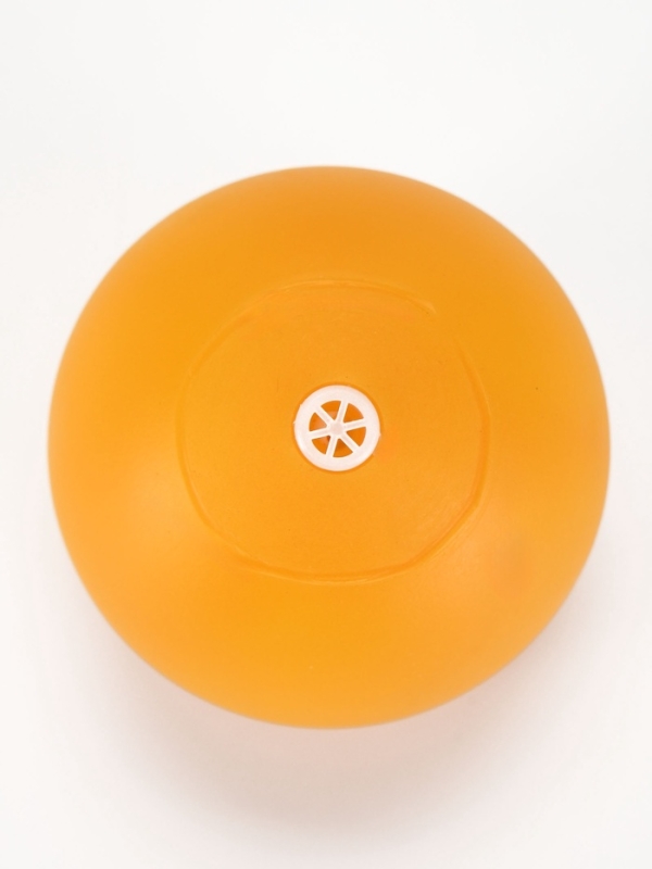 Игрушкка пищащая "Мяч монстр" для собак, 7 см, желтая