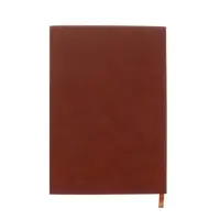 Ежедневник недатированный формат А5, с клапаном, 96л, линия, пвх, Коричневый