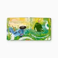 Тактильная книжка "Дружный зоопарк", Синий трактор