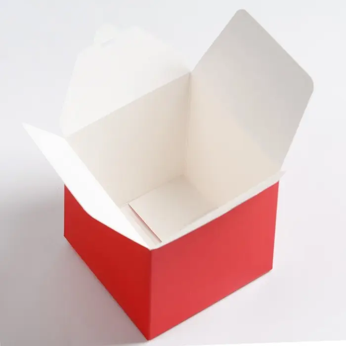 Коробка складная красная, 10 х 10 х 10 см