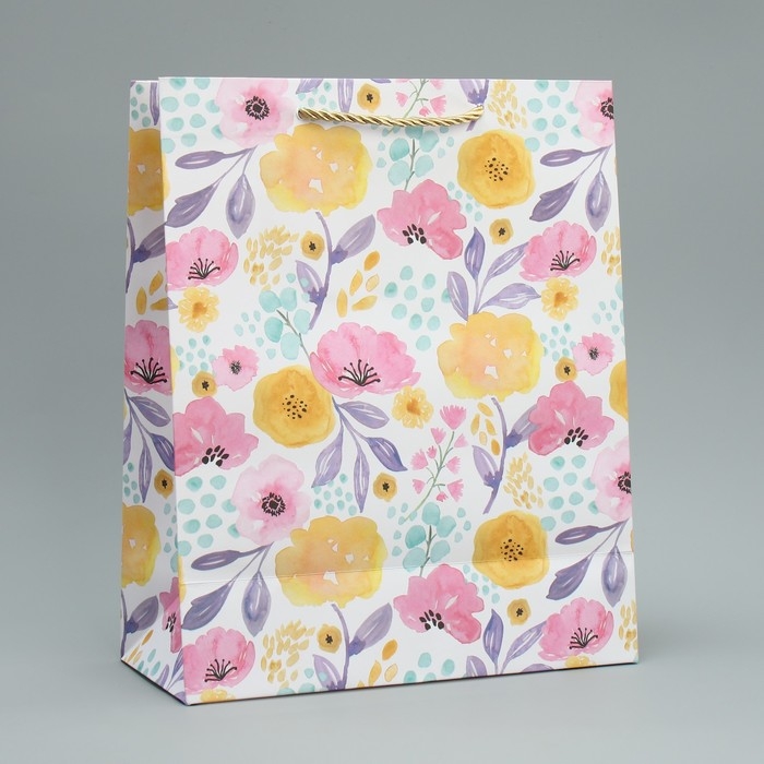Пакет подарочный, упаковка, &laquo;Букет&raquo; 32 х 26 х 12 см
