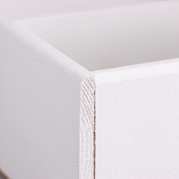 Ящик деревянный 20.5&times;34.5&times;10 см подарочный комодик, белая кисть