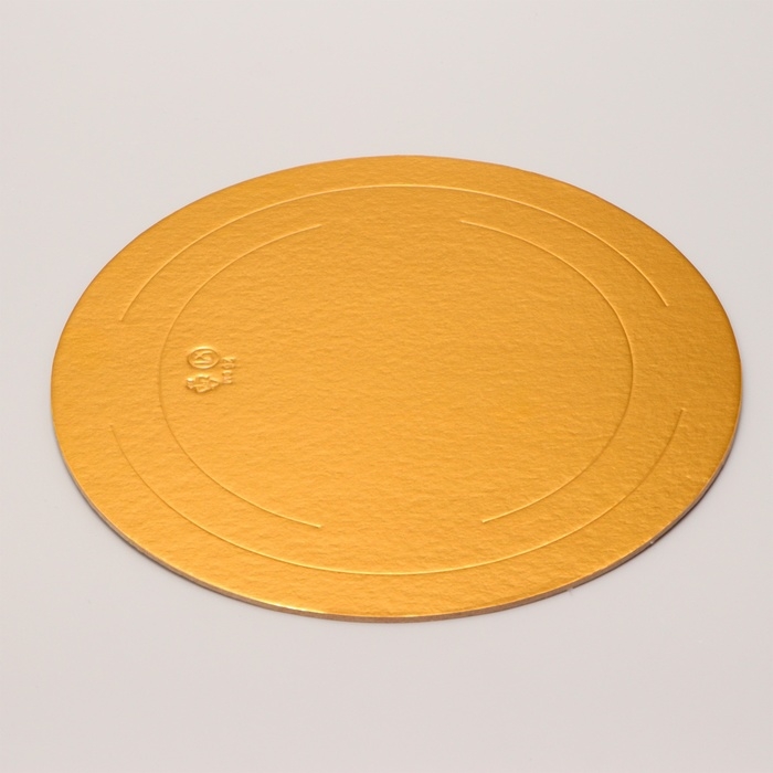 Подложка усиленная, 26 см, золото-жемчуг, 3,2 мм, набор 10 шт.