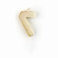 Свеча для торта, цифра, блестящая &laquo;7&raquo;, золото, 9,5 х 4 см