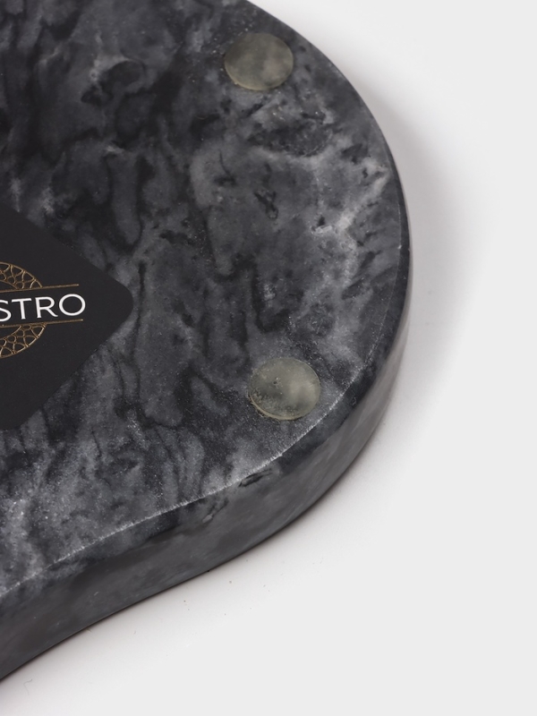 Подставка под ложку из мрамора "Marble", цвет черный