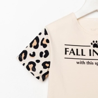 Футболка детская укороченная KAFTAN "Trendy" р.34 (122-128) Футболка детская укороченная KAFTAN "Trendy" р.34 (122-128)