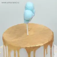 Топпер для торта &laquo;Облачко&raquo;, 17&times;9 см, цвет МИКС