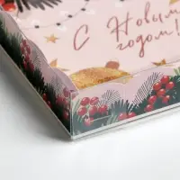 Коробка для кондитерских изделий с пластиковой крышкой &laquo;Яркие истории&raquo;, 15 х 15 х 3 см