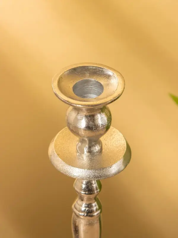 Подсвечник "Великолепный век" алюминий 13х13х33 см