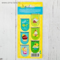 Закладки магнитные для книг, 6 шт &laquo;Читать не вредно!&raquo;