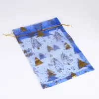 Мешочек подарочный органза &laquo;С новым счастьем&raquo;, 16 х 24 см +/- 1.5 см